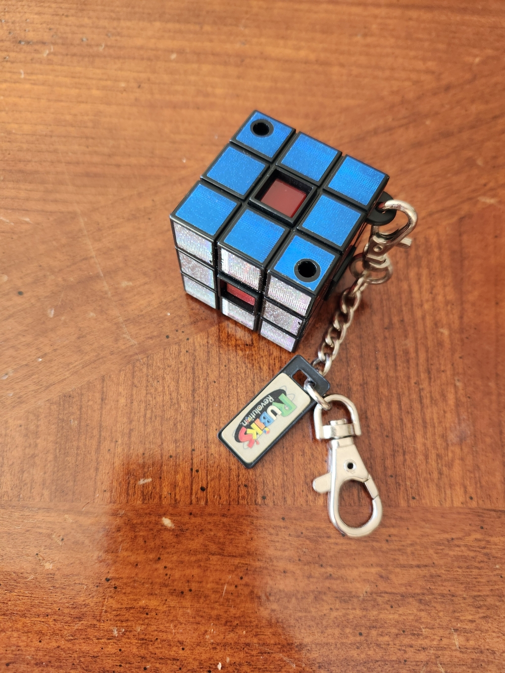 Rubik's Mini Keychain Puzzle - Blue Accent